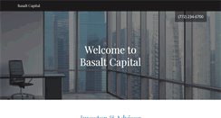 Desktop Screenshot of basaltcapital.com