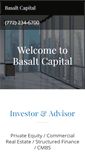Mobile Screenshot of basaltcapital.com